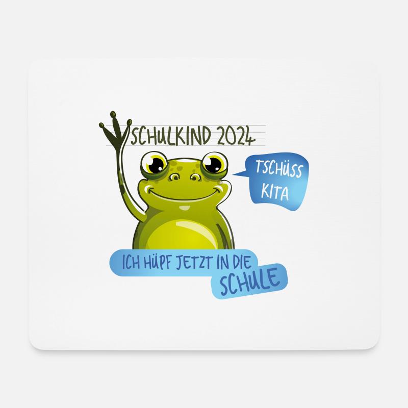 Tschüß Kita - Schulkind - Mousepad (Querformat) - Weiß