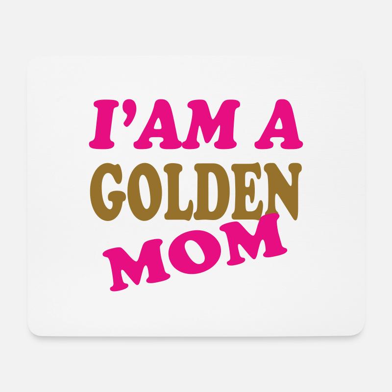 GOLDENE MAMA - Mousepad (Querformat) - Weiß