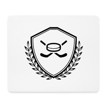 wappen hockey - Mousepad (Querformat) - Weiß - Vorne