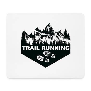 Trail Running Sports - Tapis de souris (format paysage) - blanc - Devant