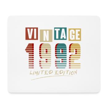 Jahrgang 1992: Limitierte Auflage - 33. Jubiläum. - Mousepad (Querformat) - Weiß - Vorne