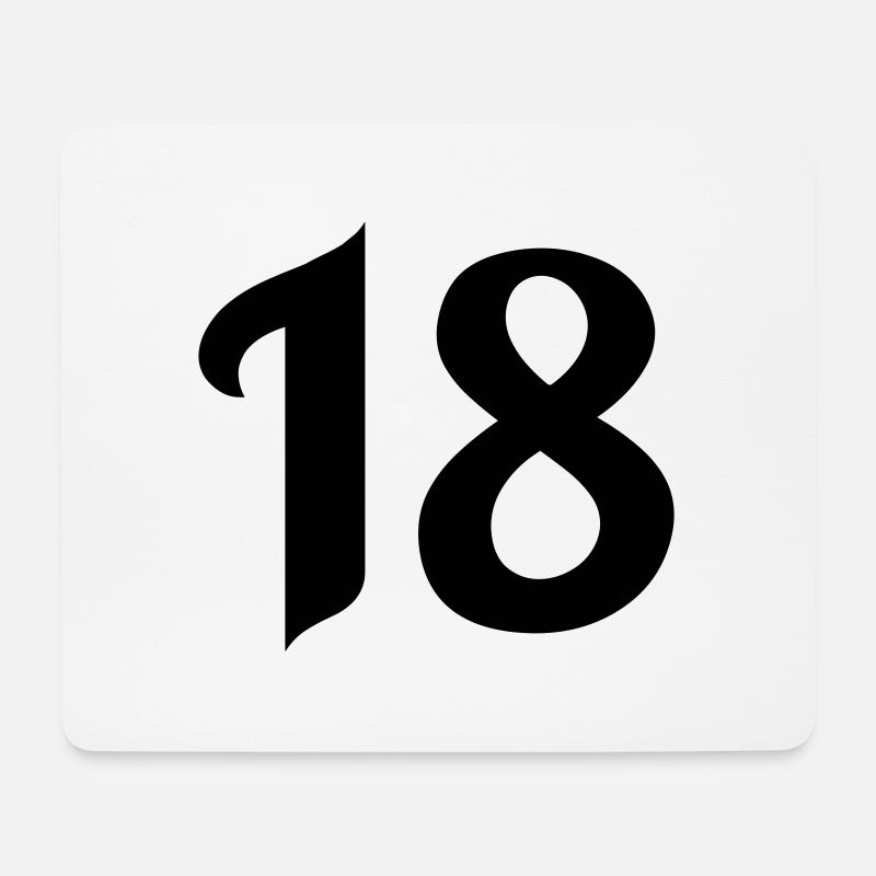 18 - Mousepad (Querformat) - Weiß