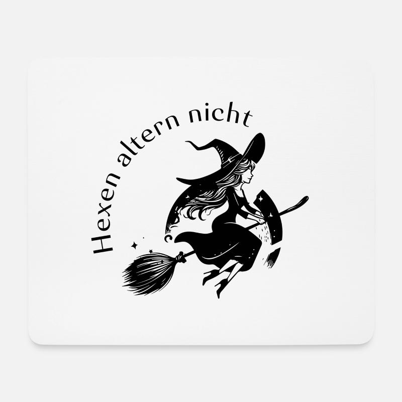 Hexen altern nicht - Mousepad (Querformat) - Weiß