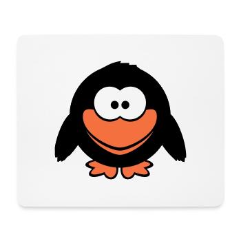 Rabe Comic Vogel steht guckt lustig Cartoon Humor - Mousepad (Querformat) - Weiß - Vorne