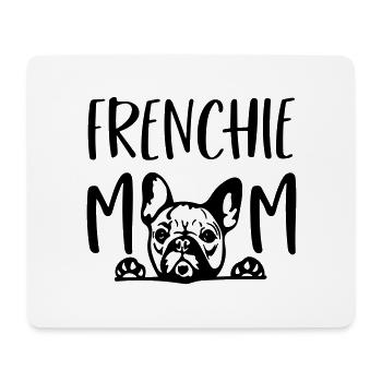 frenchie mom - Mouse Pad (horizontal) - white - Front