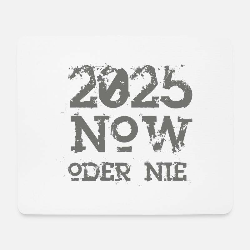 NOW oder nie 2025 - Mousepad (Querformat) - Weiß