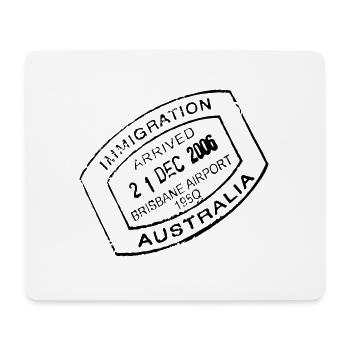 timbre Voyage - Tapis de souris (format paysage) - blanc - Devant