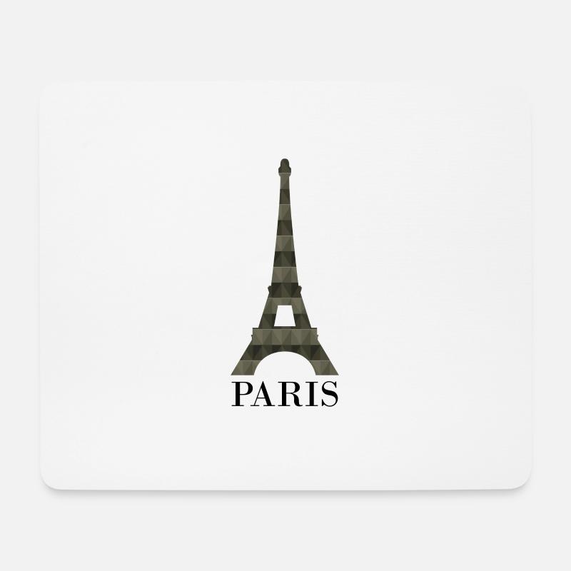 Eiffelturm - Mousepad (Querformat) - Weiß