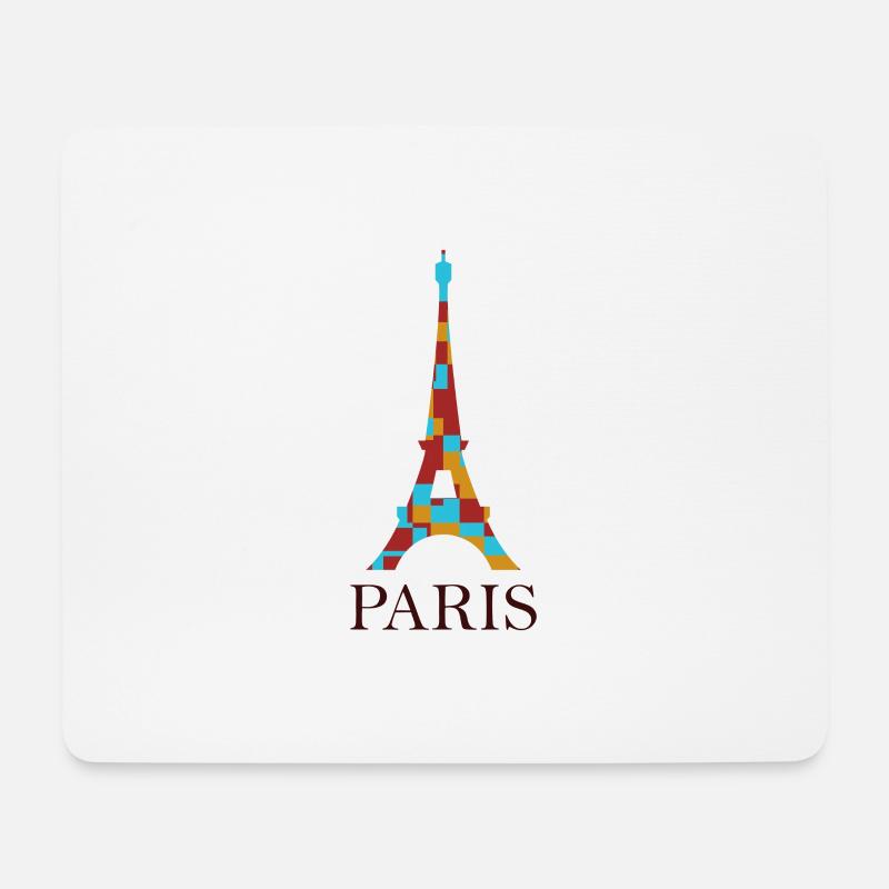 Eiffelturm - Mousepad (Querformat) - Weiß