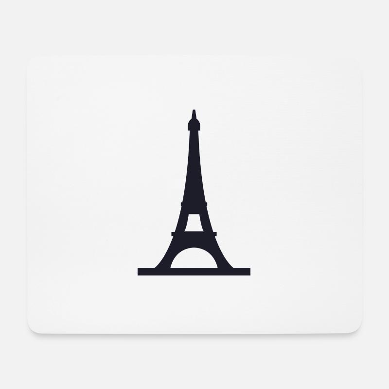 tour Eiffel - Tapis de souris (format paysage) - blanc