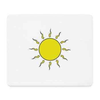Sonne - Mousepad (Querformat) - Weiß - Vorne
