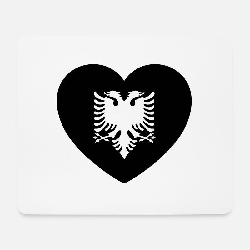 Albanien - Mousepad (Querformat) - Weiß