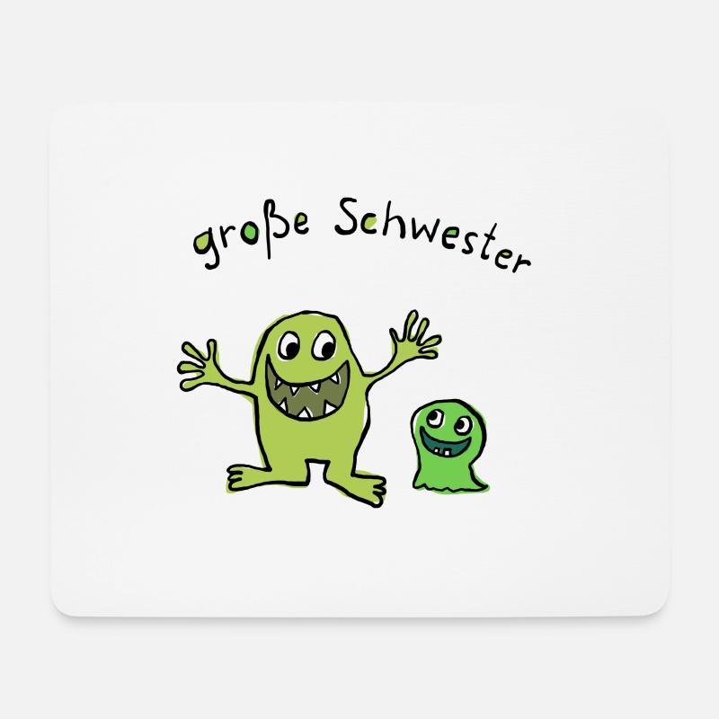 Große Schwester - Mousepad (Querformat) - Weiß