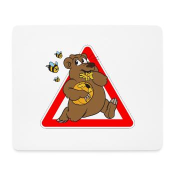 abeilles ours de miel abeilles ours brun - Tapis de souris (format paysage) - blanc - Devant