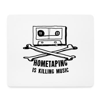 HOMETAPING IS KILLING MUSIC - Mouse Pad (horizontal) - white - Front