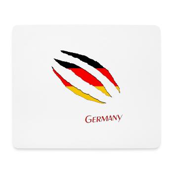 Germany Deutschlandflagge Aufgerissen - Mousepad (Querformat) - Weiß - Vorne