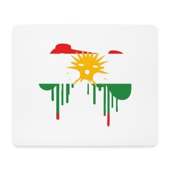 Kurdish gaming flag - Mouse Pad (horizontal) - white - Front