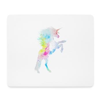 éclat pailleté née licorne princesse reines - Tapis de souris (format paysage) - blanc - Devant