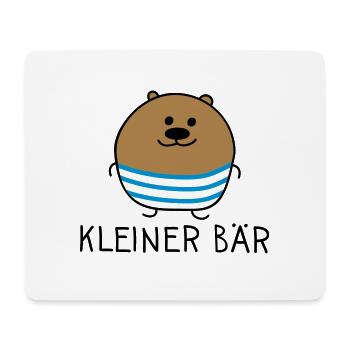 kleiner Bär - Mousepad (Querformat) - Weiß - Vorne