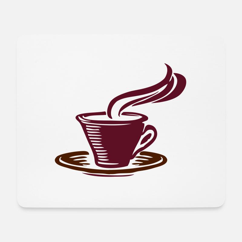 Kaffe Tasse schöner duft liebhaber Geschenk - Mousepad (Querformat) - Weiß