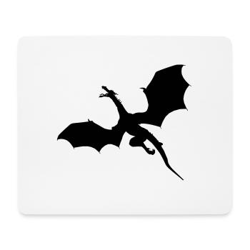 Fliegender Drache - Mousepad (Querformat) - Weiß - Vorne