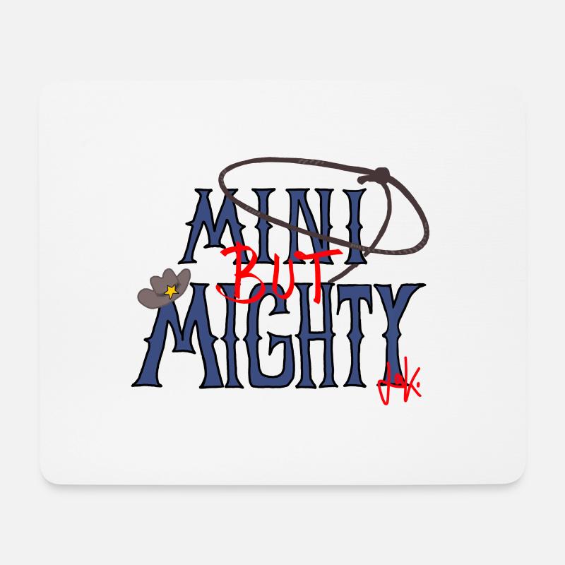 MINIBUTMIGHTY - Mousepad (Querformat) - Weiß