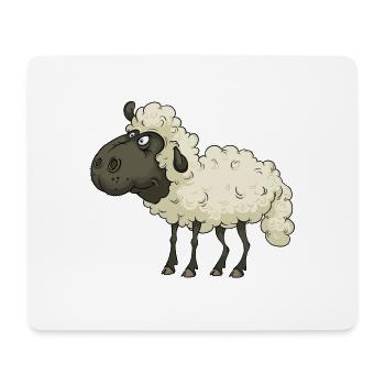 Schaf - Mousepad (Querformat) - Weiß - Vorne