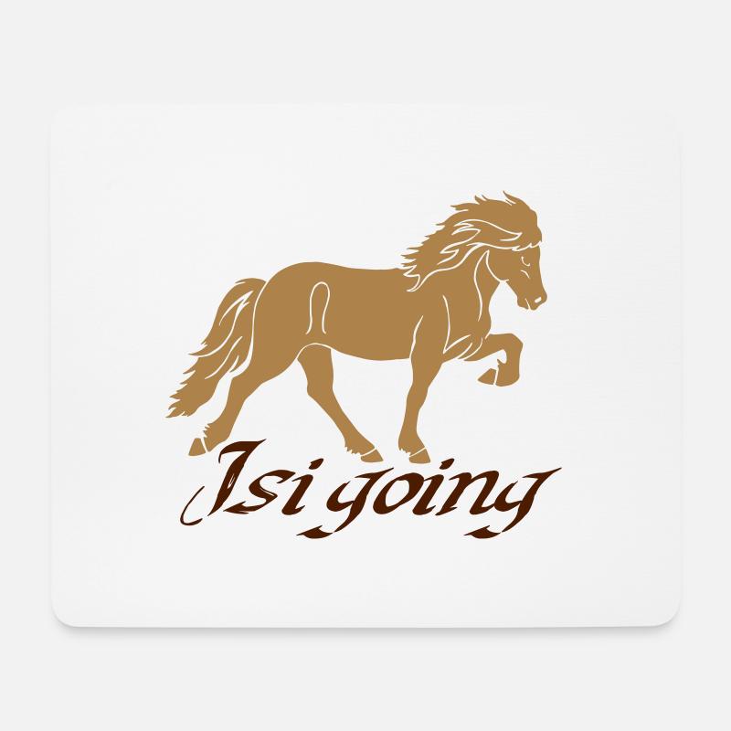 Tölter 02 Isi going - Mousepad (Querformat) - Weiß