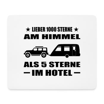 Camping - Mousepad (Querformat) - Weiß - Vorne