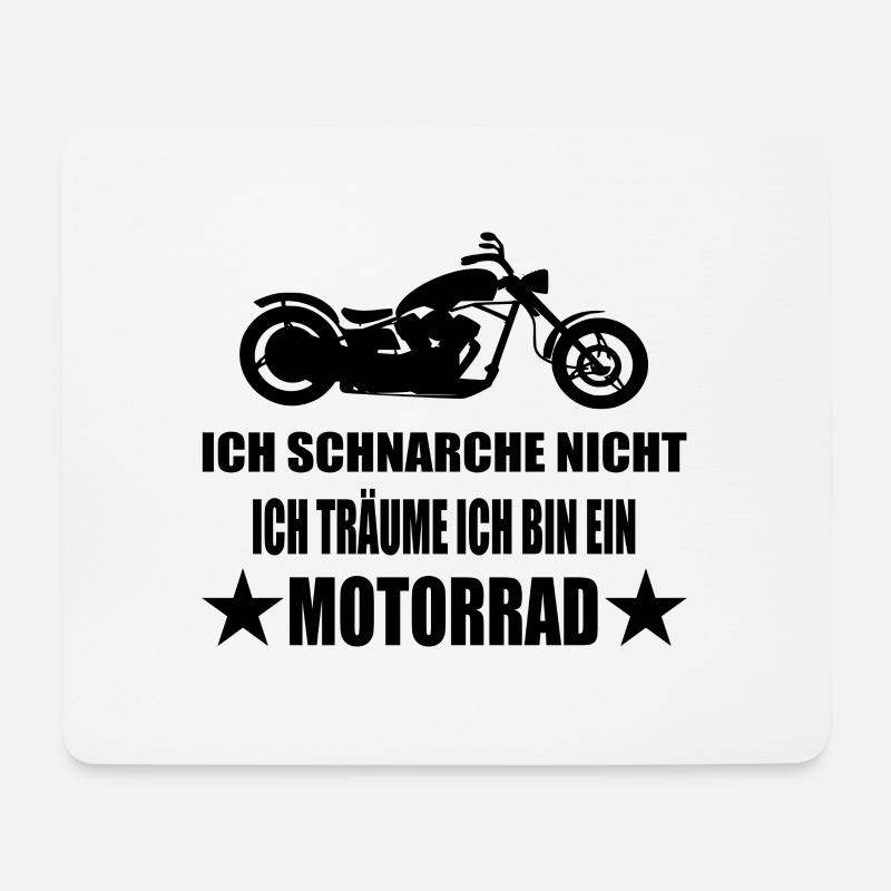 Motorrad - Mousepad (Querformat) - Weiß
