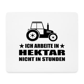 Traktor - Mousepad (Querformat) - Weiß - Vorne