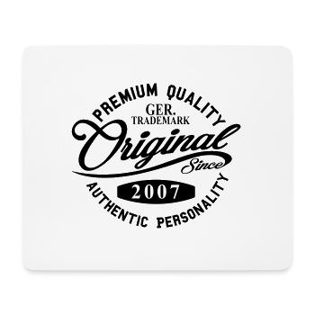 D'origine Depuis 2007 Handwriting Qualité Premium - Tapis de souris (format paysage) - blanc - Devant