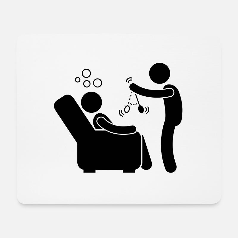 Hypnose - Hypnotisch - Mousepad (Querformat) - Weiß