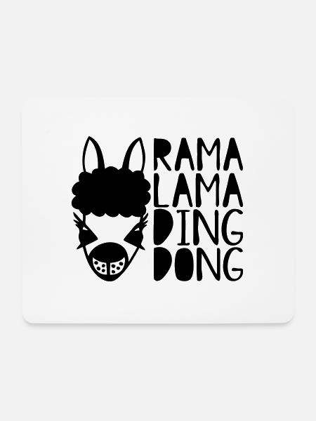 rama lama ding dong - Mousepad (Querformat) - Weiß