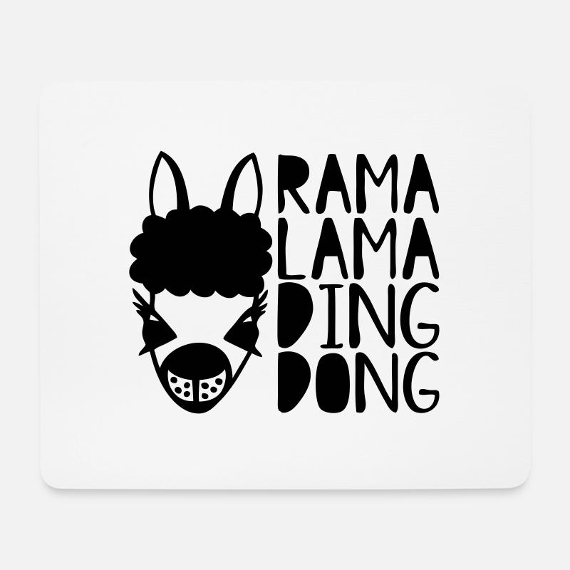 rama lama ding dong - Mousepad (Querformat) - Weiß