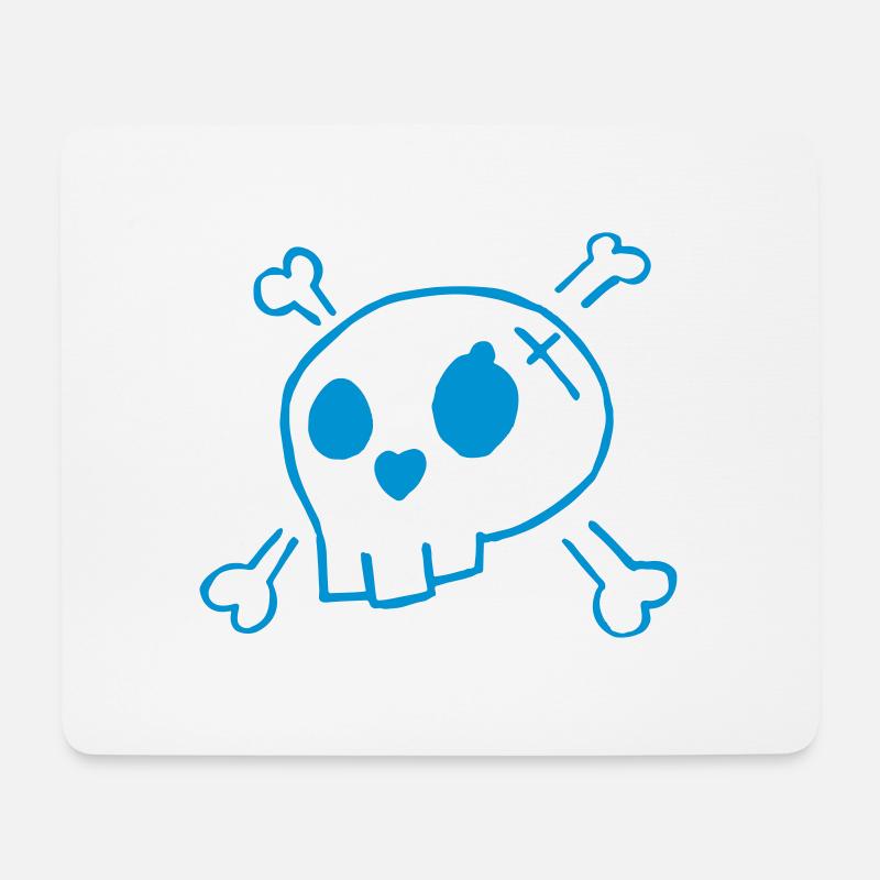 skully - Mouse Pad (horizontal) - white