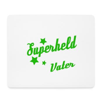 Papa ist mein Superheld - Mousepad (Querformat) - Weiß - Vorne