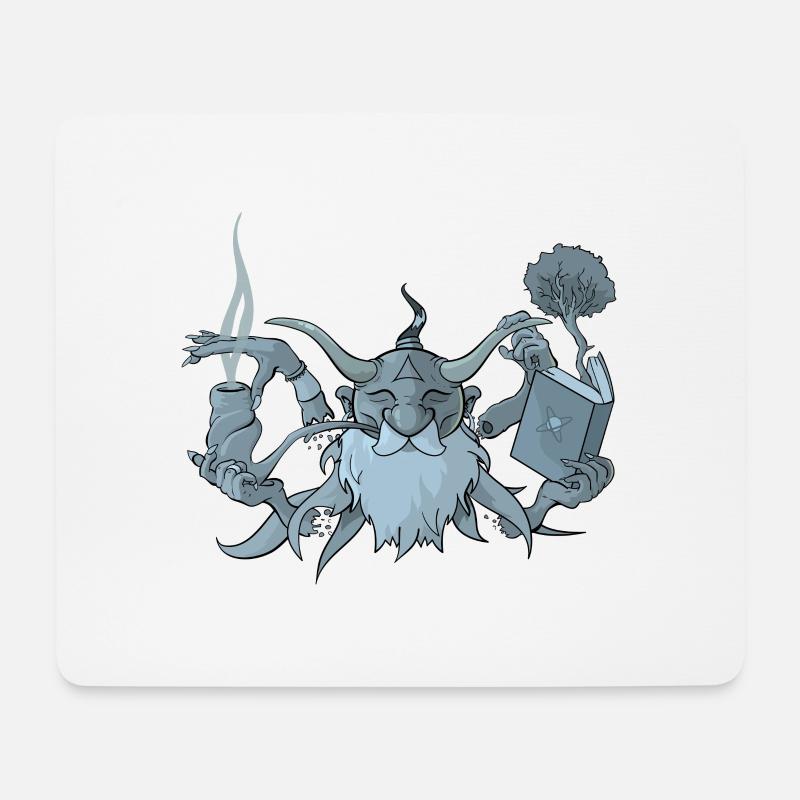 Guru - Mousepad (Querformat) - Weiß
