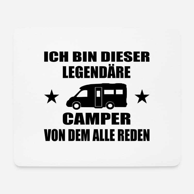 Camping - Mousepad (Querformat) - Weiß