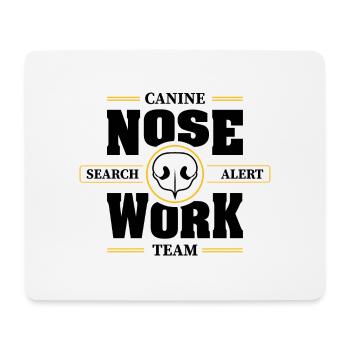 TRAVAIL DU NEZ Recherche d’équipe Nez de chien Chiens de travail Chien - Tapis de souris (format paysage) - blanc - Devant