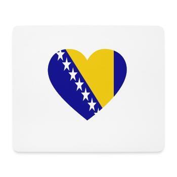 Love Liebe geschenk Bosnien Bosnia - Mousepad (Querformat) - Weiß - Vorne