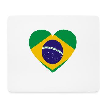 Love amour cadeau brazil brésil - Tapis de souris (format paysage) - blanc - Devant