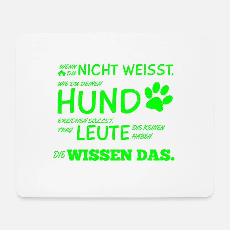 Hunde Tshirt Hundebesitzer Hundespruch Geschenk - Mousepad (Querformat) - Weiß