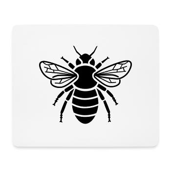 Abeille - insectes - Tapis de souris (format paysage) - blanc - Devant