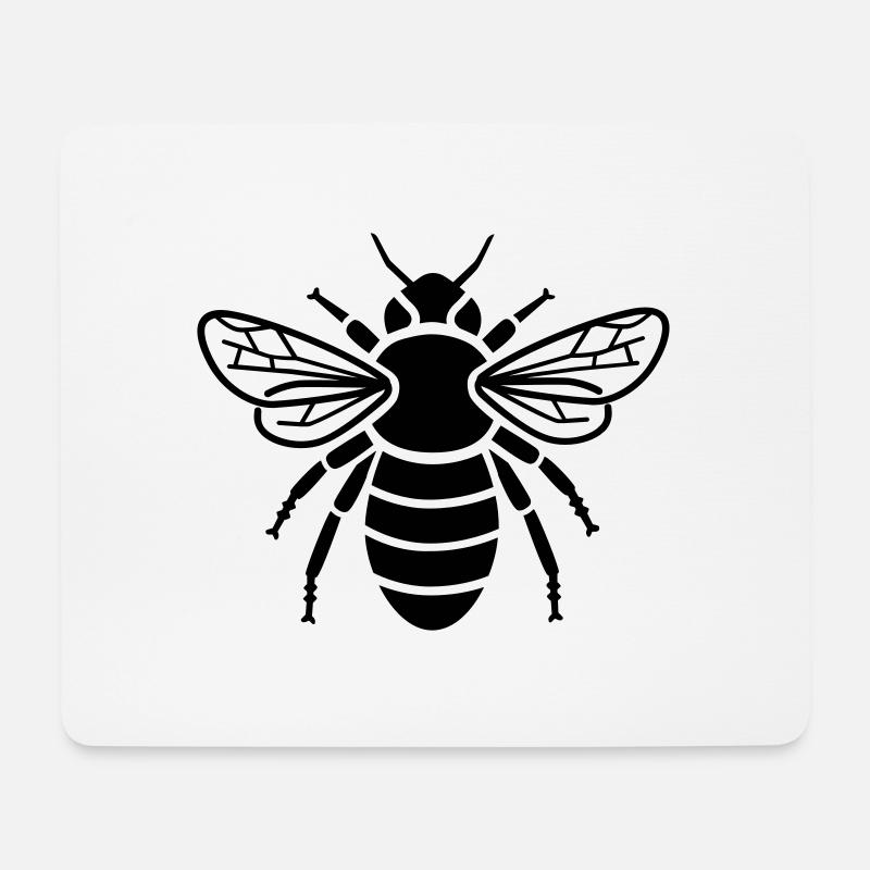 Biene - Insekt - Mousepad (Querformat) - Weiß