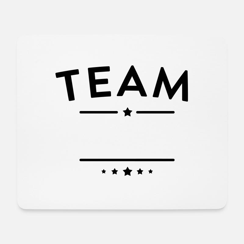 Team - Mousepad (Querformat) - Weiß
