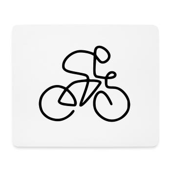 Fahrrad Rennrad - Mousepad (Querformat) - Weiß - Vorne