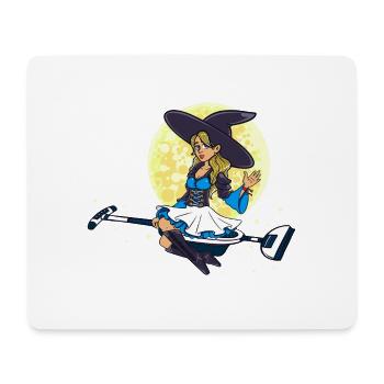 Witch cleaning company cleaning lady gift - Mouse Pad (horizontal) - white - Front