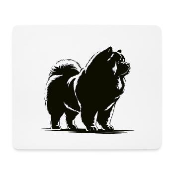 Chow-Chow – Löwenherz im flauschigen Design - Mousepad (Querformat) - Weiß - Vorne