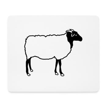 Schaf Schafe Heidschnucke Lamm Schäfer Lämmer - Mousepad (Querformat) - Weiß - Vorne